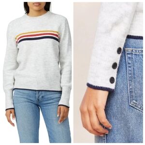 Cupcakes & Cashmere Sweater Women's XS  Heather Ash Mikayla Sweater Top